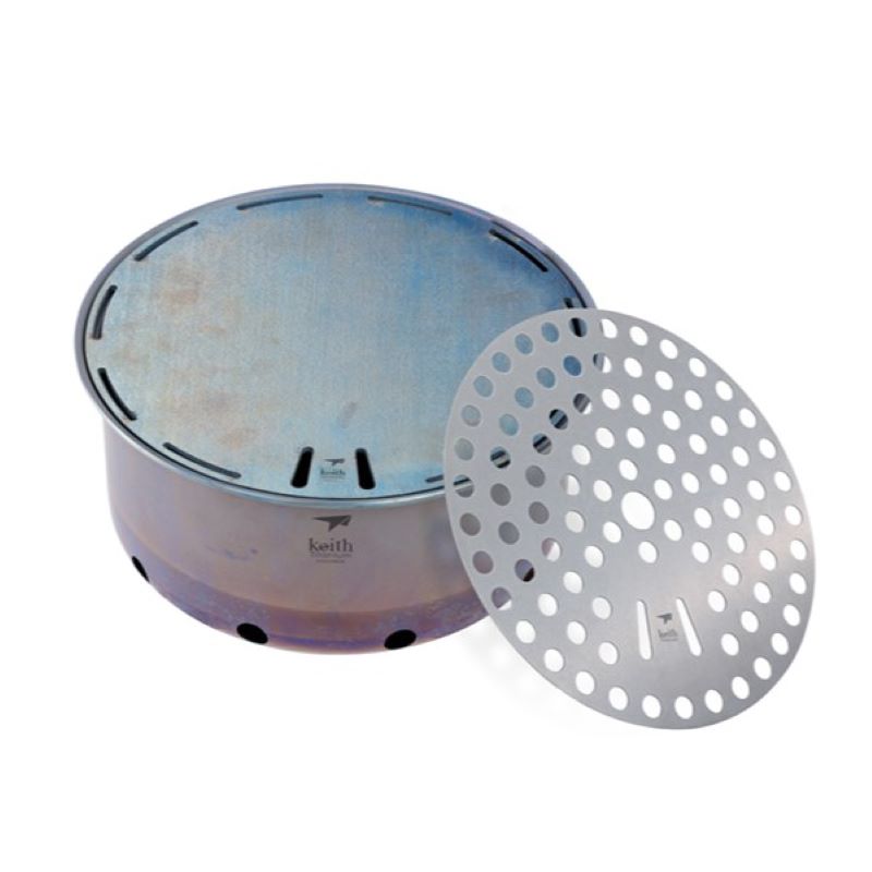 Outdoor Camping Oven - Keith New Pure Titanium Frying Oven