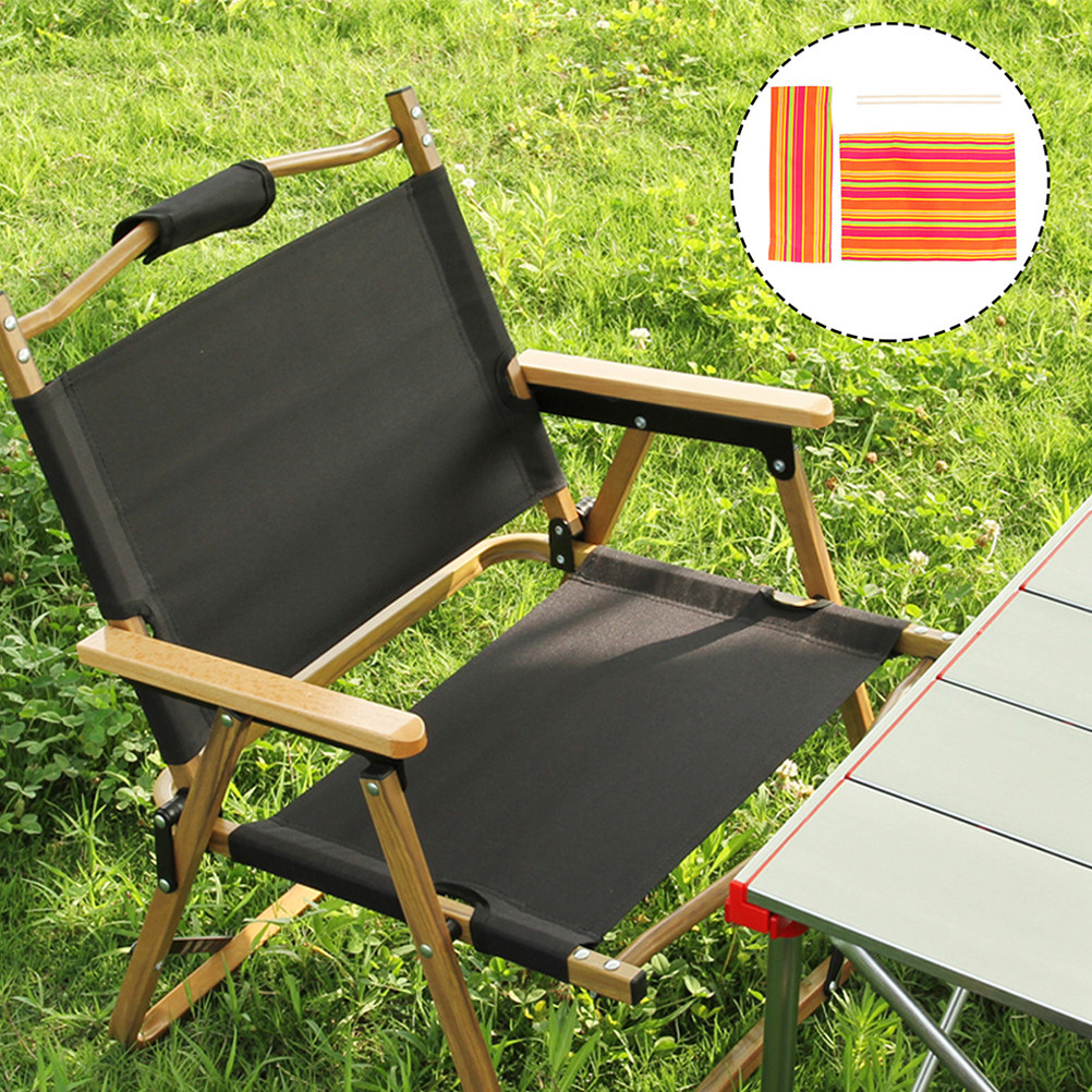 Outdoor Camping Chairs - 1Set Replaceable Director Chair Canvas Foldable