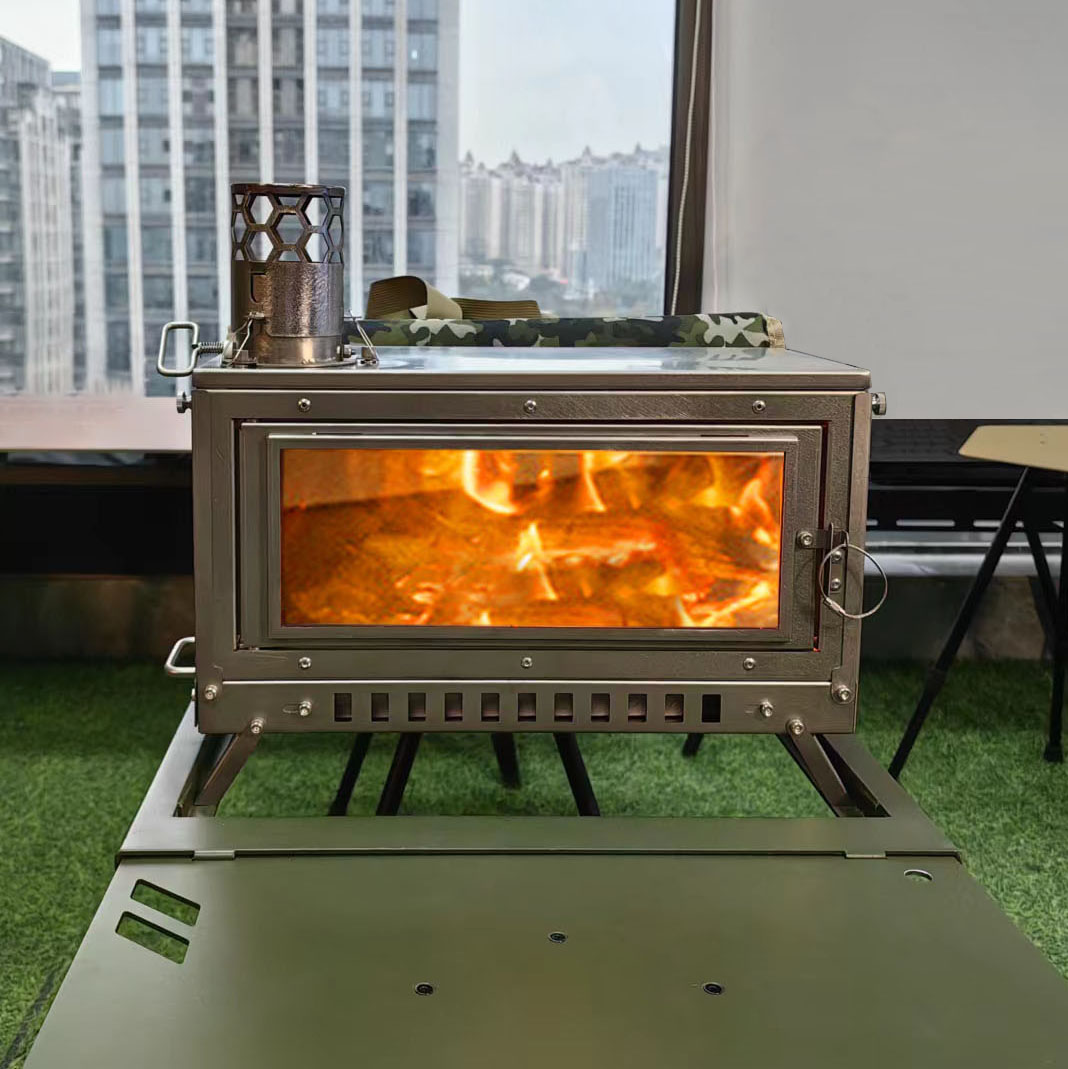 Outdoor Camping Oven - Firewood Stove Tent Stove Folding Portable