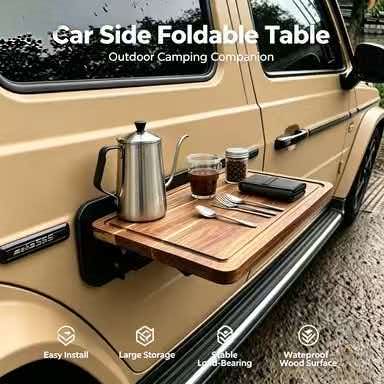 Outdoor Camping Vehicle - Quick Setup Car Side Mount Foldable