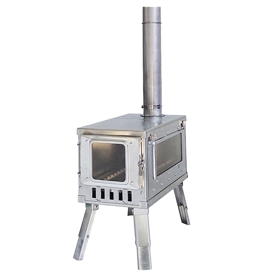 Outdoor Camping Wood Stove - Portable Foldable Camping Wood Stove Stainless