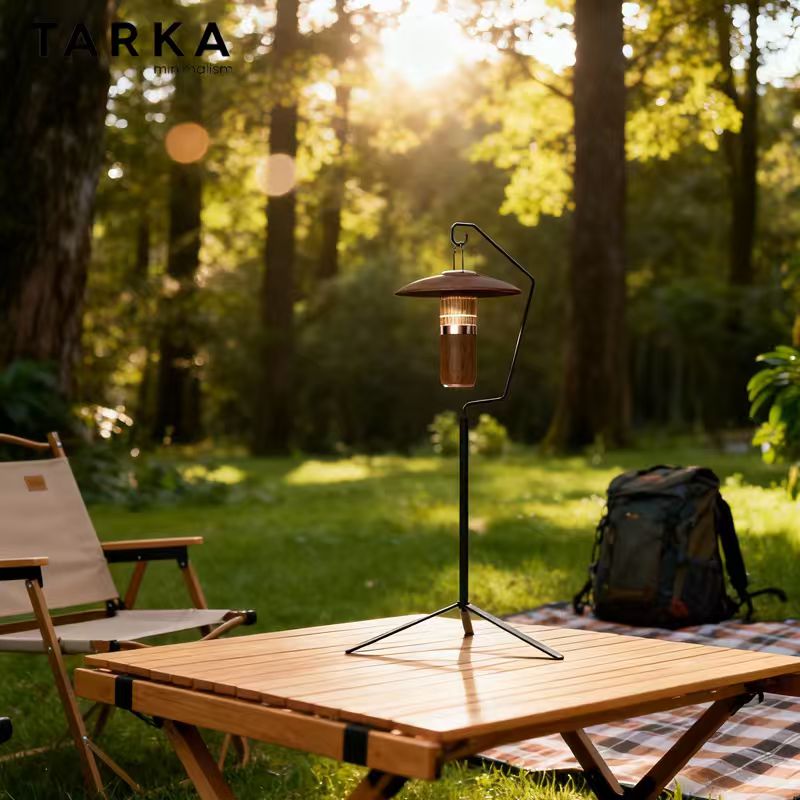 Camping Solar Lantern - Detachable Lantern Stand Light Rack, Folding