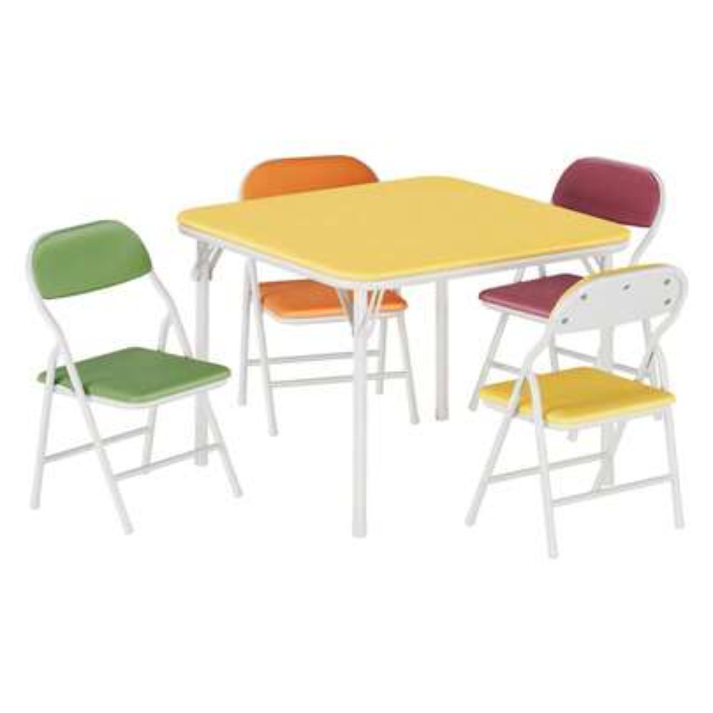 Outdoor Camping Chairs - Foldable Square Table and Chairs Set