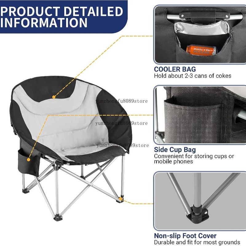 Oversized Padded Camping Moon  - Outdoor Camping Chairs ulasan dan harga