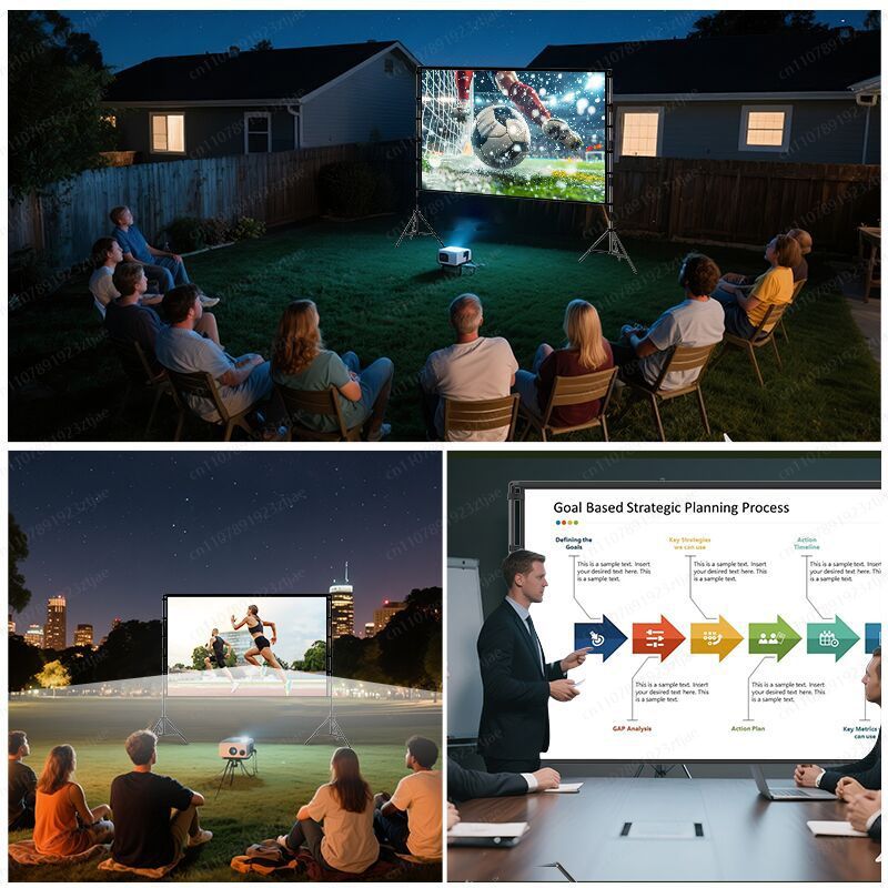 Outdoor Projector Screen Stand - Outdoor Camping Movies ulasan dan harga