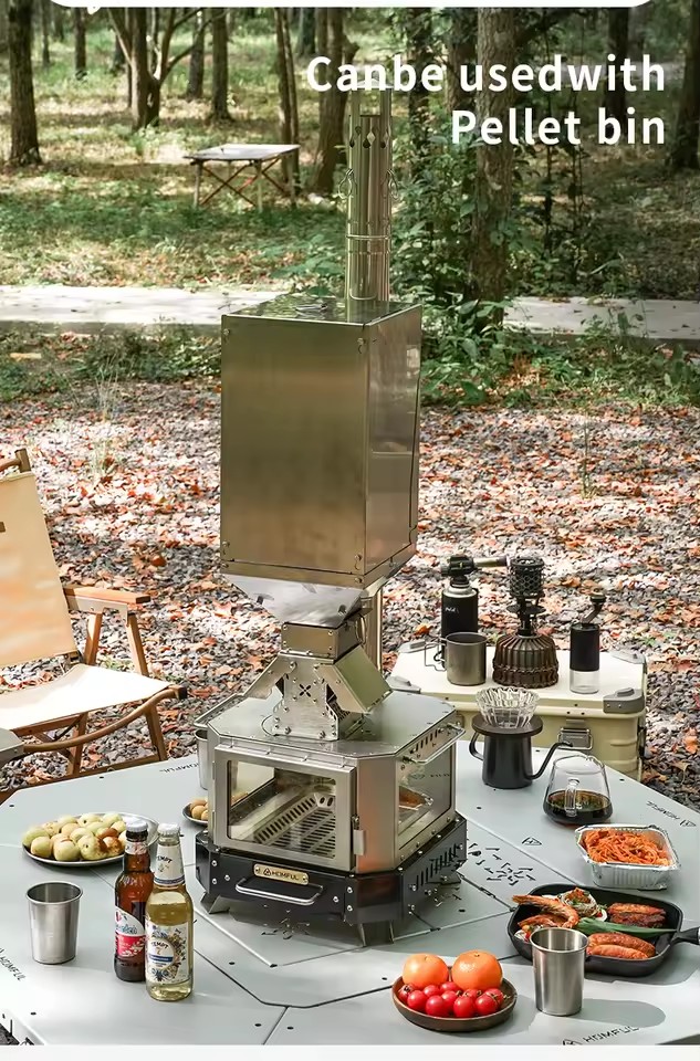 HOMFUL Portable Firewood Stove - Outdoor Camping Oven ulasan dan harga