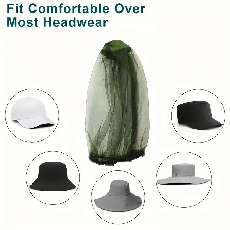 Anti Mosquito Cover Hat Net Co - Outdoor Camping Mosquito Net ulasan dan harga