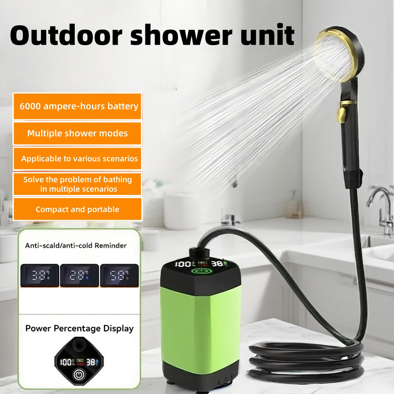 Portable Outdoor Electric Show - Outdoor Camping Bathroom ulasan dan harga