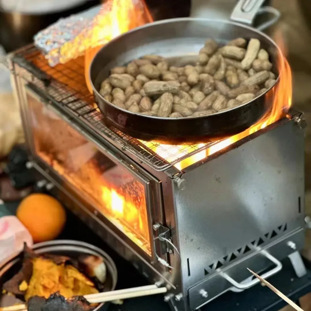 Firewood Stove Tent Stove Fold - Outdoor Camping Oven ulasan dan harga
