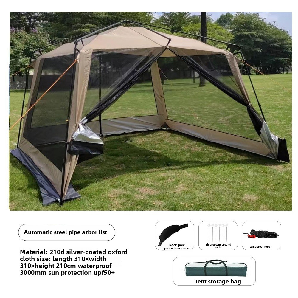 Automatic Tent Outdoor Aluminu - Outdoor Camping Mosquito Net ulasan dan harga