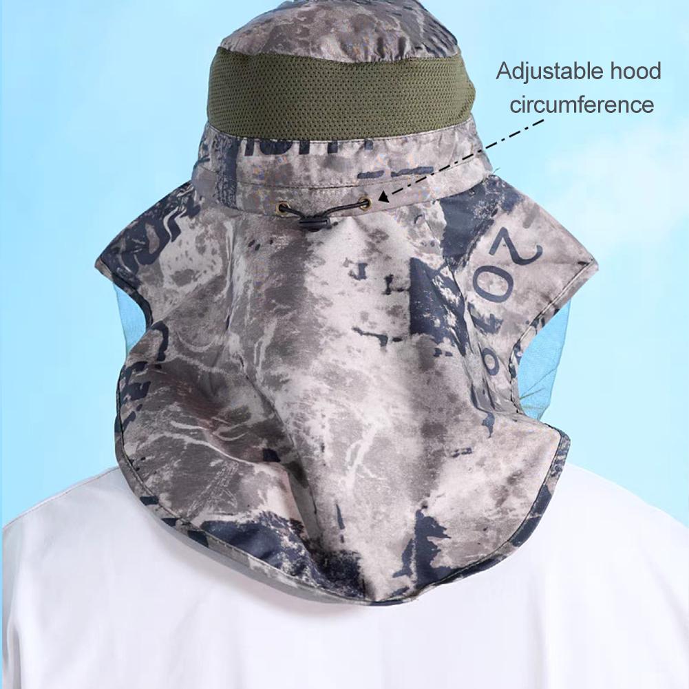 Mosquito Hat Mesh Net Face Nec - Outdoor Camping Mosquito Net ulasan dan harga