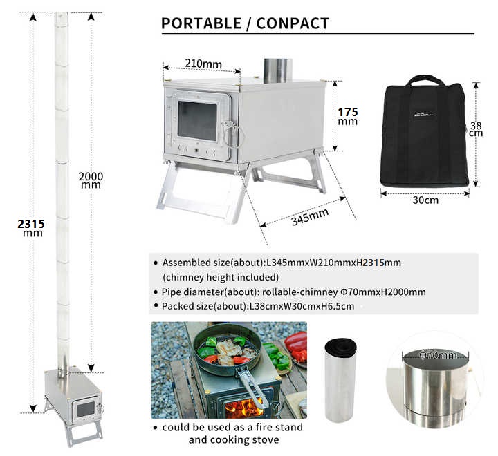 [New] Outdoor Stainless Steel  - Outdoor Camping Wood Stove ulasan dan harga