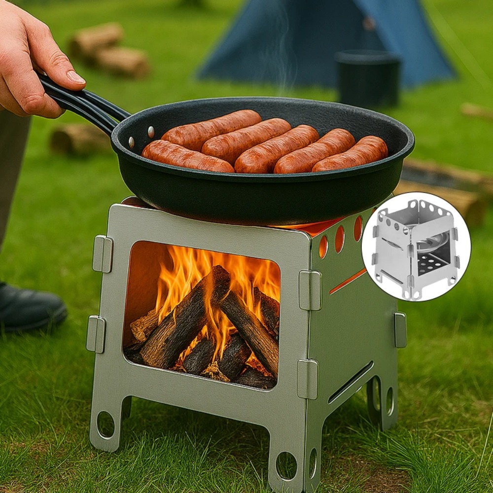 Camping Furnace Wood Stove Alc - Outdoor Camping Wood Stove ulasan dan harga