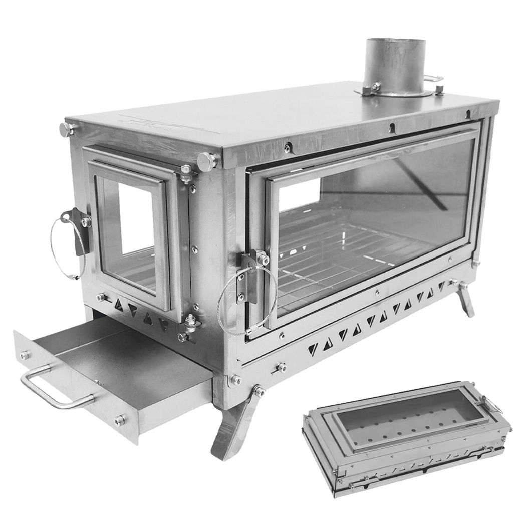 DANCHEL T3 Titanium Tent Stove - Outdoor Camping Wood Stove ulasan dan harga