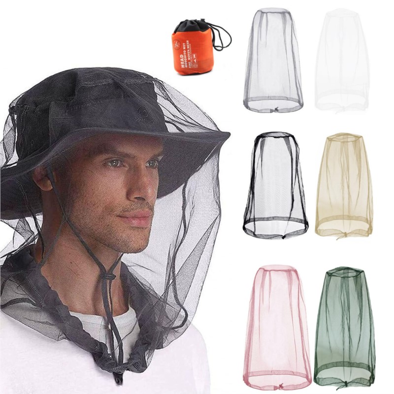 Outdoor Fishing Cap Mosquito H - Outdoor Camping Mosquito Net ulasan dan harga