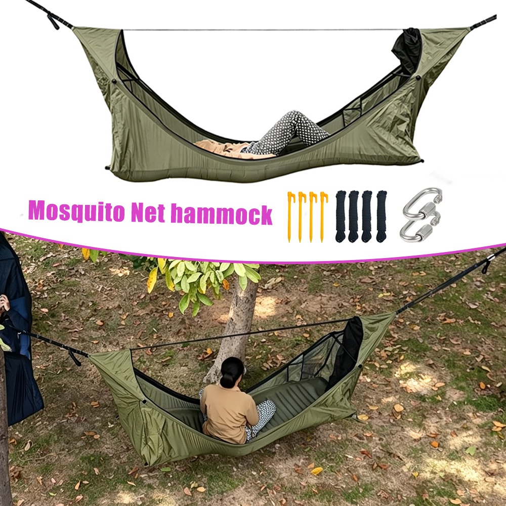 Flat Hammock with Mosquito Net - Outdoor Camping Mosquito Net ulasan dan harga