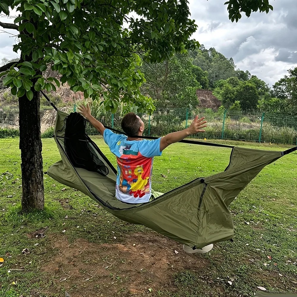 Flat Hammock with Mosquito Net - Outdoor Camping Mosquito Net ulasan dan harga
