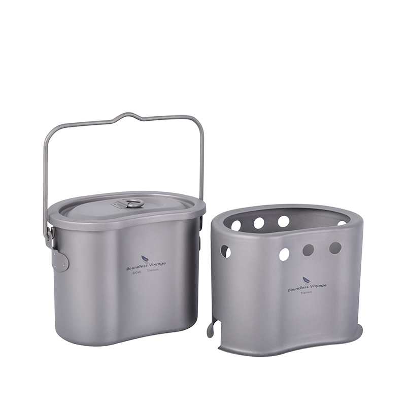 Boundless Voyage Titanium Cook - Outdoor Camping Wood Stove ulasan dan harga