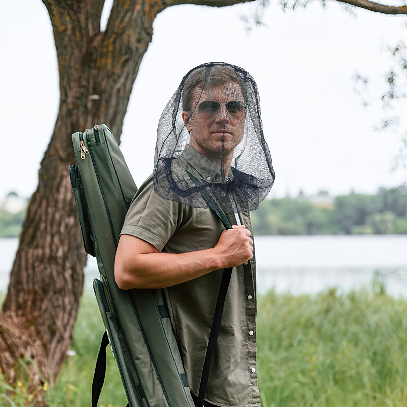 2Pcs Outdoor Head Net Mosquito - Outdoor Camping Mosquito Net ulasan dan harga