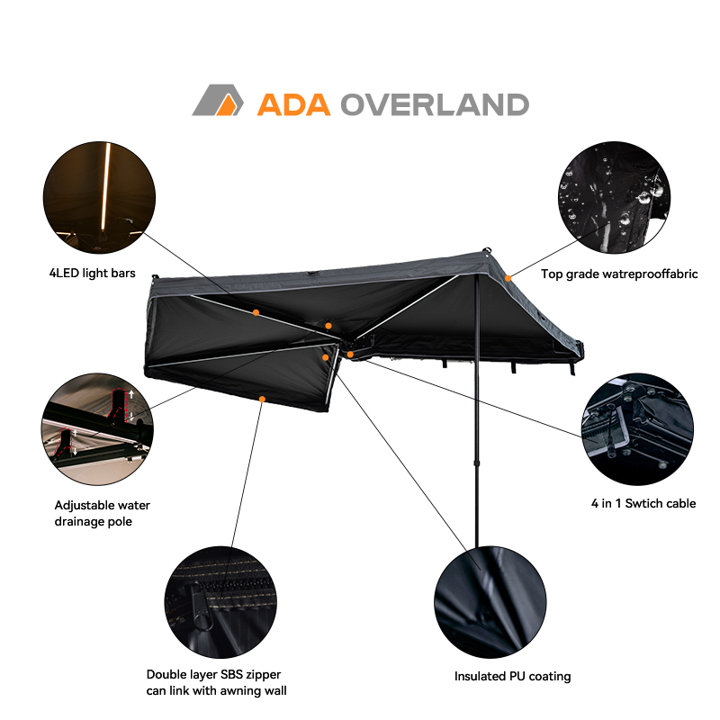 New Design 4x4 Awning Weatherp - Outdoor Camping Awning ulasan dan harga