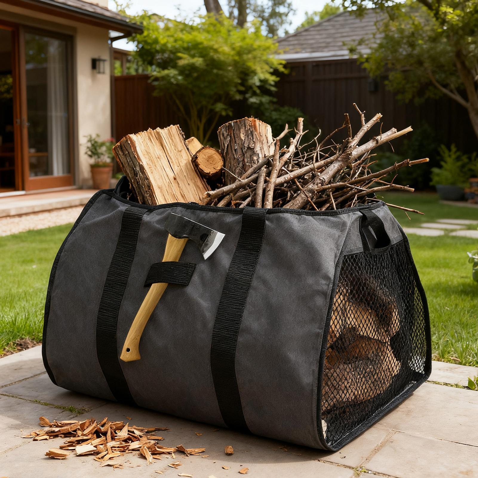 Firewood Carrier Large Portabl - Outdoor Camping Wood Stove ulasan dan harga