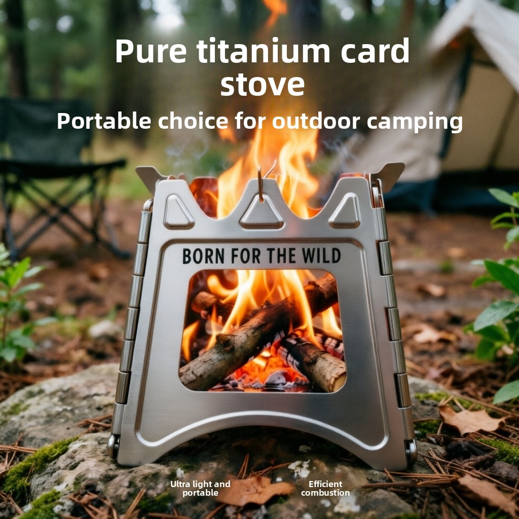 TiForge Compact Folding Titani - Outdoor Camping Wood Stove ulasan dan harga