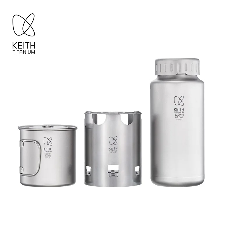 KEITH Pure Titanium Nesting Ca - Outdoor Camping Wood Stove ulasan dan harga