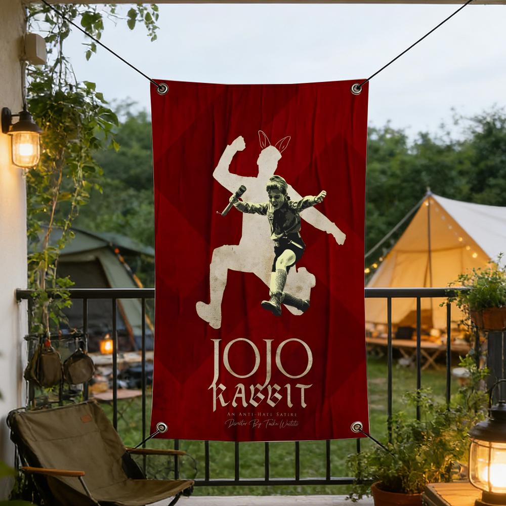 Movie J-Jojo R-Rabbit Flags Fl - Outdoor Camping Movies ulasan dan harga