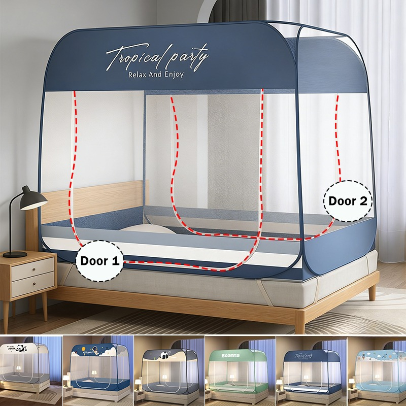 Mosquito Net Bed,Portable Pop  - Outdoor Yurt Camping ulasan dan harga