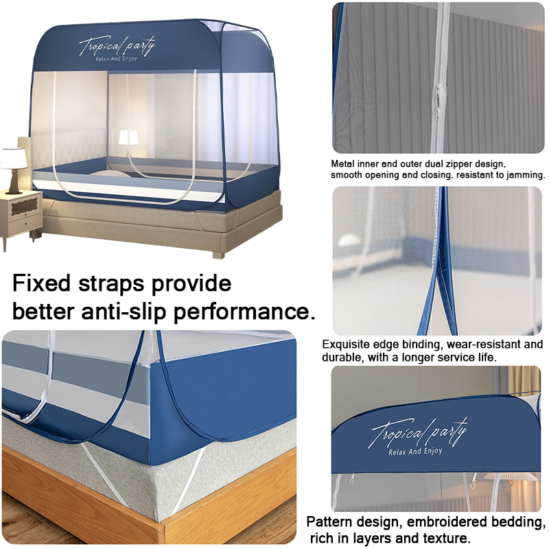 Mosquito Net Bed,Portable Pop  - Outdoor Yurt Camping ulasan dan harga