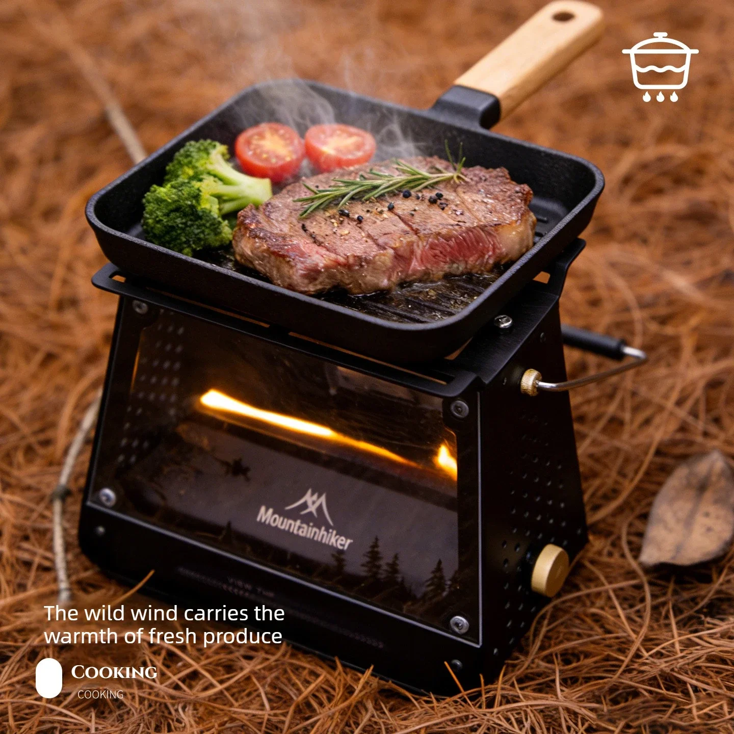 MOUNDAINHIKER Stainless Steel  - Outdoor Camping Oven ulasan dan harga
