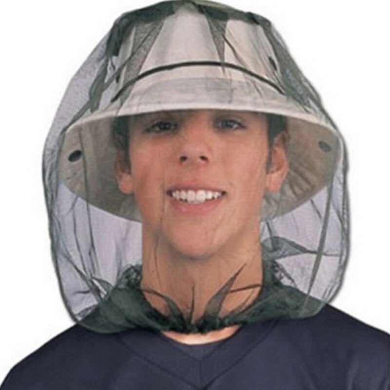 1pc Anti Mosquito Fishing Cap  - Outdoor Camping Mosquito Net ulasan dan harga