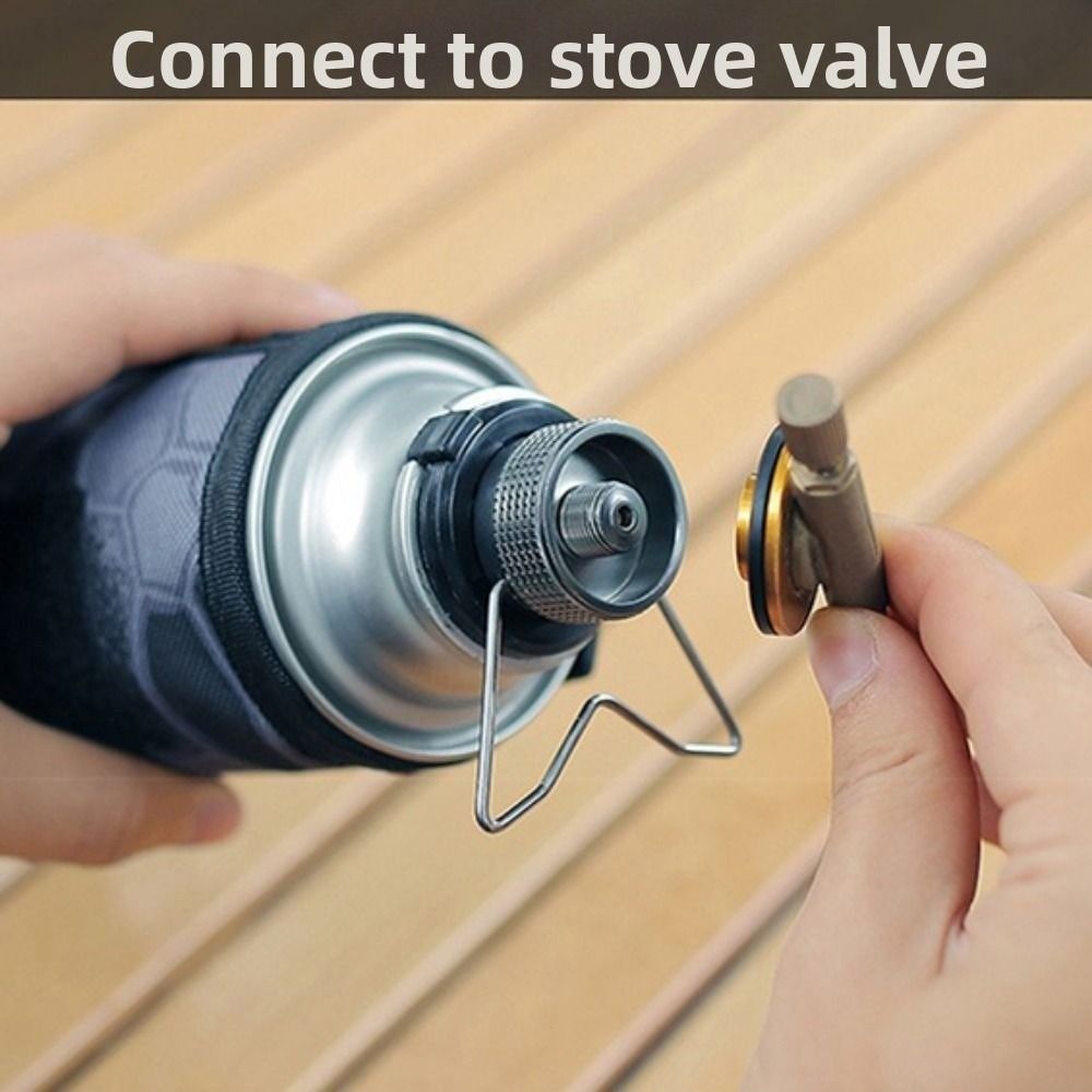 Aluminum Alloy Butane Adapter  - Outdoor Camping On Youtube ulasan dan harga
